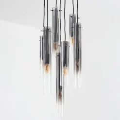 hofstein Suspension Caimitte Noir, 7 lumières