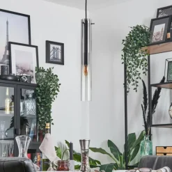 hofstein Suspension Caimitte Noir, 1 lumière