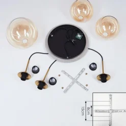 hofstein Suspension Calapa Laiton, 3 lumières