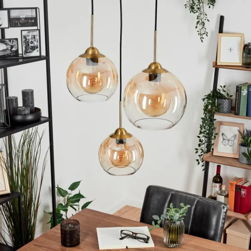 hofstein Suspension Calapa Laiton, 3 lumières