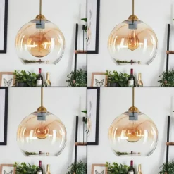 hofstein Suspension Calapa Laiton, 4 lumières