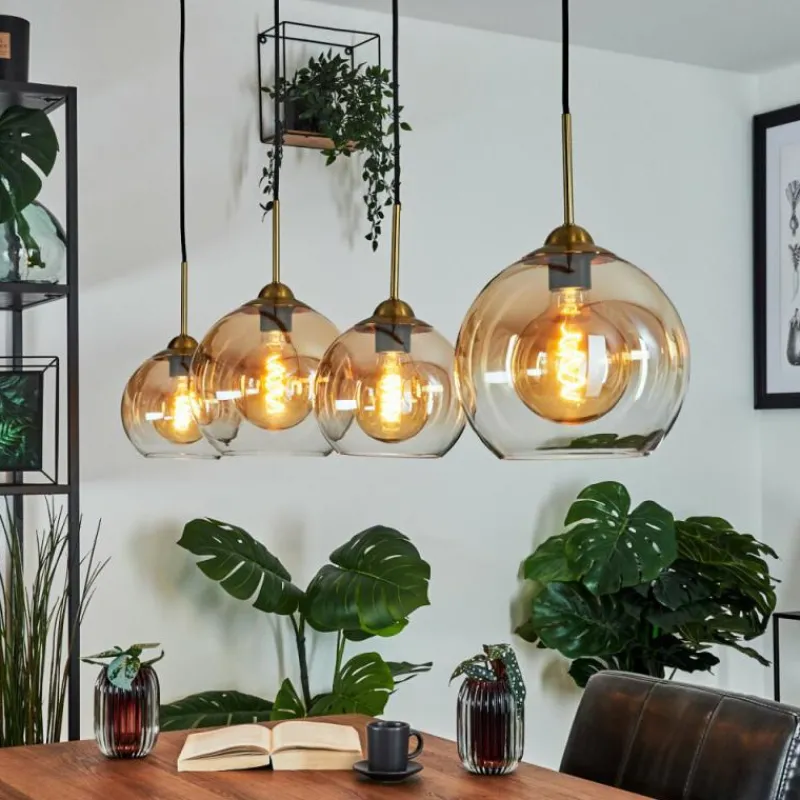 hofstein Suspension Calapa Laiton, 4 lumières