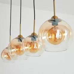 hofstein Suspension Calapa Laiton, 4 lumières