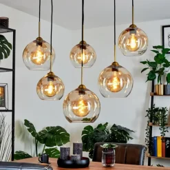 hofstein Suspension Calapa Laiton, 6 lumières