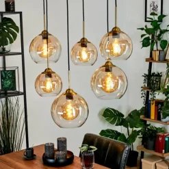 hofstein Suspension Calapa Laiton, 6 lumières