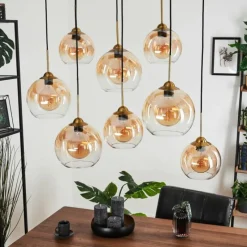 hofstein Suspension Calapa Laiton, 8 lumières