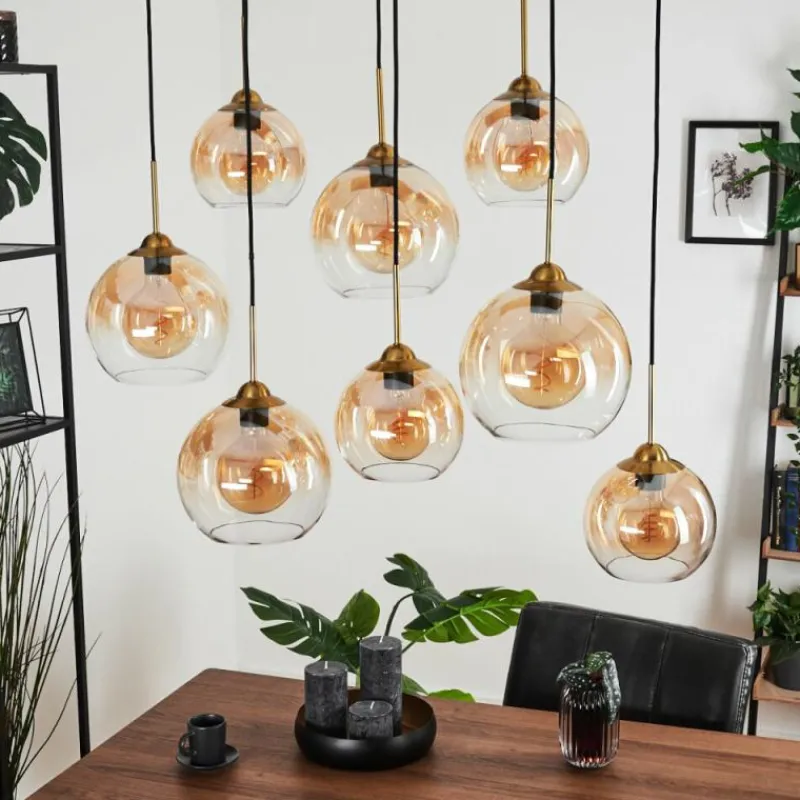 hofstein Suspension Calapa Laiton, 8 lumières