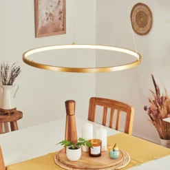 hofstein Suspension Calcium LED Laiton, 1 lumière