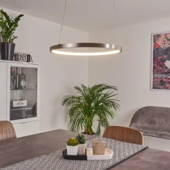 hofstein Suspension Calcium LED Nickel mat, 1 lumière