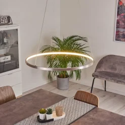 hofstein Suspension Calcium LED Nickel mat, 1 lumière* Suspensions