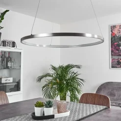 hofstein Suspension Calcium LED Nickel mat, 1 lumière* Suspensions