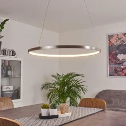 hofstein Suspension Calcium LED Nickel mat, 1 lumière* Suspensions