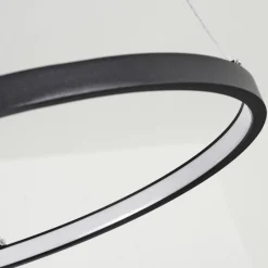 hofstein Suspension Calcium LED Noir, 1 lumière