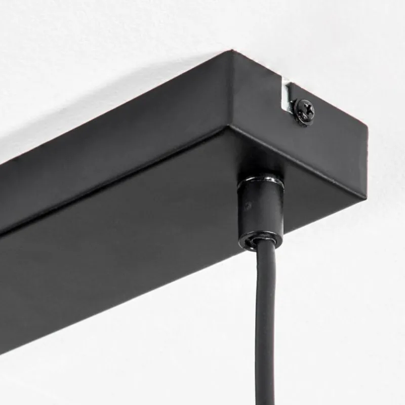 hofstein Suspension Calle Écru, Noir, 4 lumières