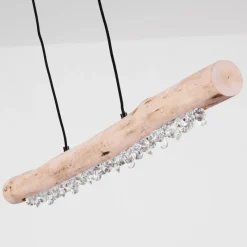 Lampes Vintages & Rétros-hofstein Suspension Calumet LED Brun, Noir, 1 lumière