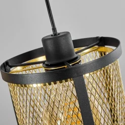 Lampes Industrielles-hofstein Suspension Candelaria Noir, 3 lumières