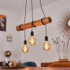 Luminaires Scandinaves-hofstein Suspension Canedo Brun, 3 lumières