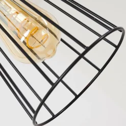 Luminaires Scandinaves-hofstein Suspension Canedo Brun, 5 lumières