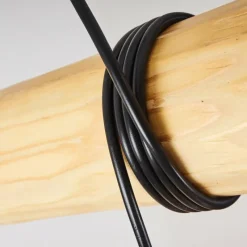 Luminaires Scandinaves-hofstein Suspension Canedo Brun, 5 lumières