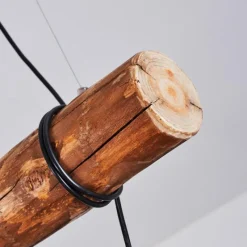 Lampes Vintages & Rétros-hofstein Suspension Canedo Brun, Noir, 5 lumières