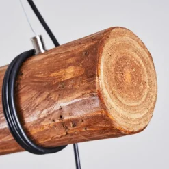 Lampes Vintages & Rétros-hofstein Suspension Canedo Brun, Noir, 5 lumières