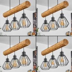 Luminaires Scandinaves-hofstein Suspension Canedo Écru, 3 lumières