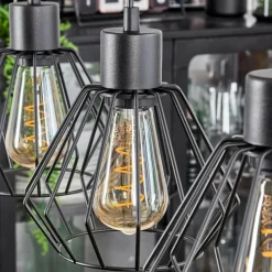 Luminaires Scandinaves-hofstein Suspension Canedo Écru, 3 lumières