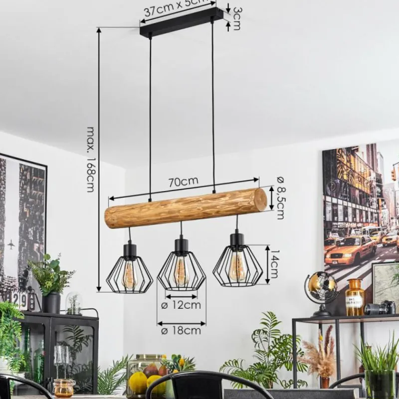 Luminaires Scandinaves-hofstein Suspension Canedo Écru, 3 lumières