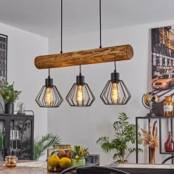 Luminaires Scandinaves-hofstein Suspension Canedo Écru, 3 lumières