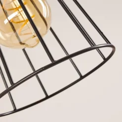 Lampes Vintages & Rétros-hofstein Suspension Canedo Écru, Noir, 3 lumières