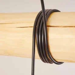 Lampes Vintages & Rétros-hofstein Suspension Canedo Écru, Noir, 3 lumières