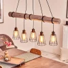 Style Boho-Chic-hofstein Suspension Canedo Gris, Noir, 5 lumières