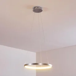 hofstein Suspension Canisteo LED Argenté, 1 lumière* Suspensions