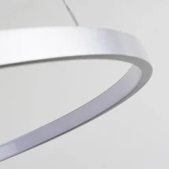 hofstein Suspension Canisteo LED Argenté, 2 lumières, Télécommandes, Changeur de couleurs