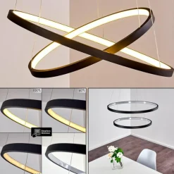 hofstein Suspension Canisteo LED Noir, 2 lumières