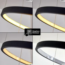 hofstein Suspension Canisteo LED Noir, 2 lumières