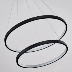 hofstein Suspension Canisteo LED Noir, 2 lumières