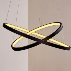 hofstein Suspension Canisteo LED Noir, 2 lumières