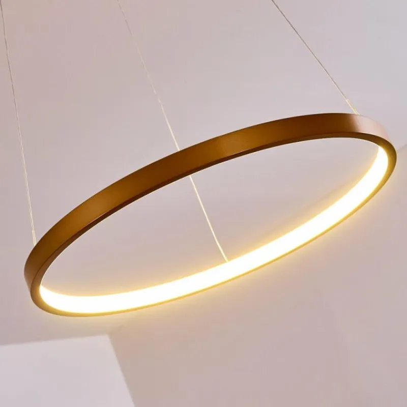 Lampes Dorées-hofstein Suspension Canisteo LED Or, 1 lumière