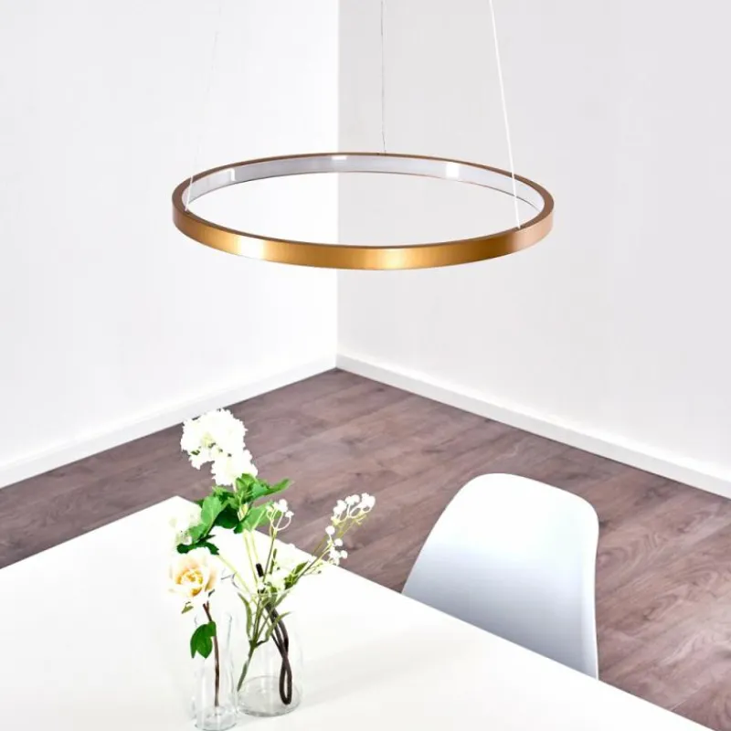 Lampes Dorées-hofstein Suspension Canisteo LED Or, 1 lumière