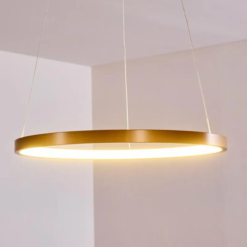 Lampes Dorées-hofstein Suspension Canisteo LED Or, 1 lumière