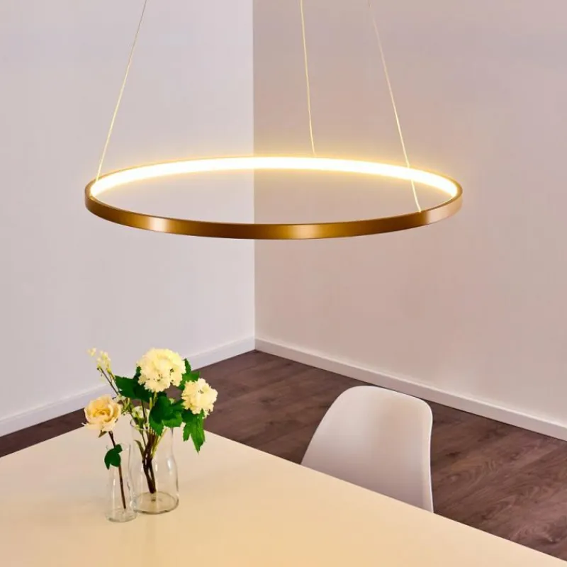 Lampes Dorées-hofstein Suspension Canisteo LED Or, 1 lumière
