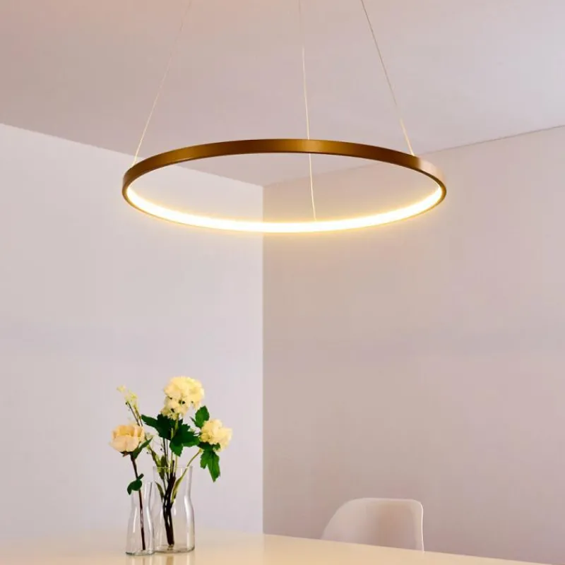 Lampes Dorées-hofstein Suspension Canisteo LED Or, 1 lumière