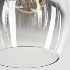 Suspension Verre Fumé-hofstein Suspension Capdevila Chrome, 3 lumières