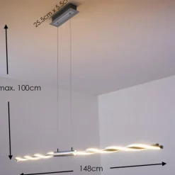 hofstein Suspension CARMACKS LED Chrome, 4 lumières