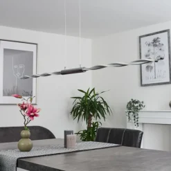 hofstein Suspension Carmacks LED Chrome, 4 lumières