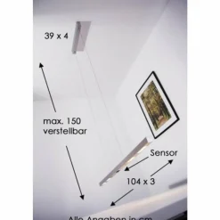 Casablanca Suspension Helios LED Aluminium, 1 lumière* Suspensions