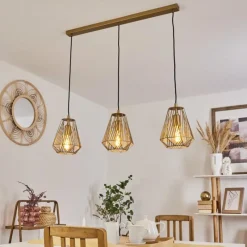 Lampes Dorées-hofstein Suspension Cassils Or, 3 lumières