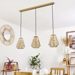 Lampes Dorées-hofstein Suspension Cassils Or, 3 lumières