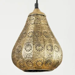 Luminaires Orientaux-hofstein Suspension Cassis Vieux laiton, 1 lumière